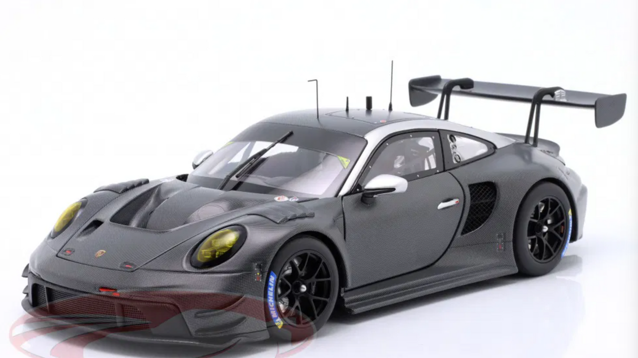 1/18 Minichamps Porsche 911 (992) GT3 R (Carbon Black) Diecast Car Model