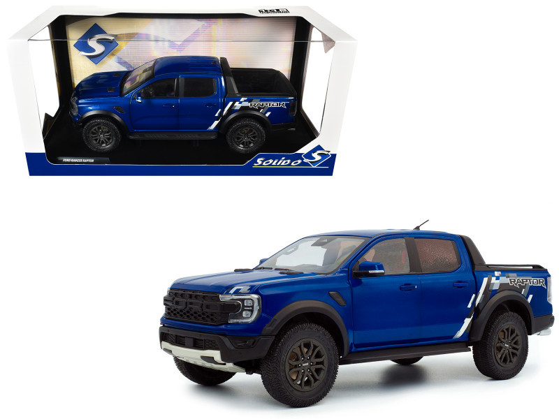 1/18 Solido 2024 Ford Ranger Sport Raptor (Blue Lightning) Diecast Car Model