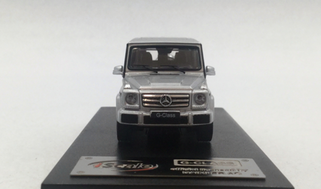 1/64 iScale Mercedes-Benz Mercedes G-Class G-Klasse G550 G63 AMG (Silver) Diecast Car Model