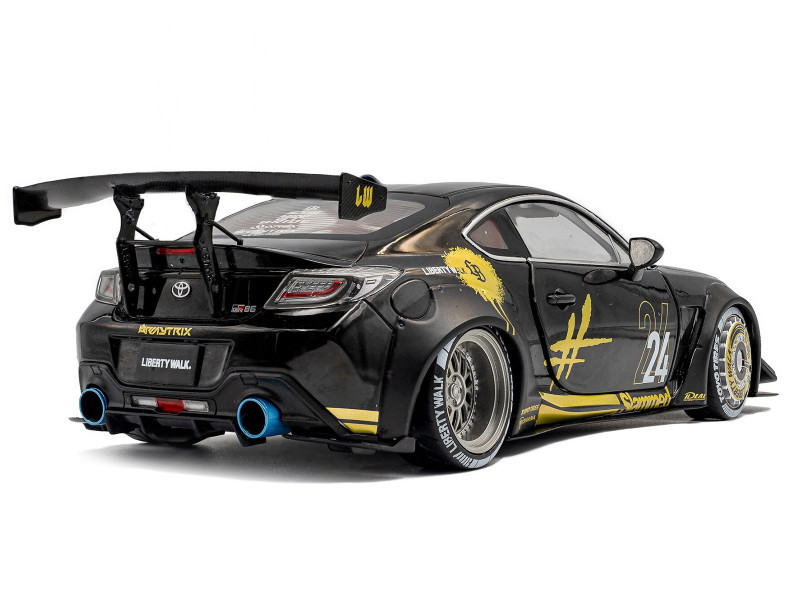 1/18 Solido 2024 Toyota GR86 Liberty Walk (Black & Gold) Diecast