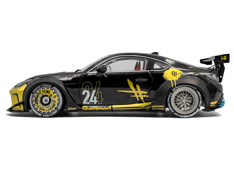 1/18 Solido 2024 Toyota GR86 Liberty Walk (Black & Gold) Diecast Car Model