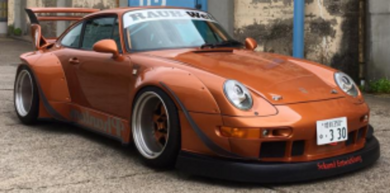 1/43 Solido 2016 Porsche 911 997 RWB Phantom Orange Metallic Diecast Car Model