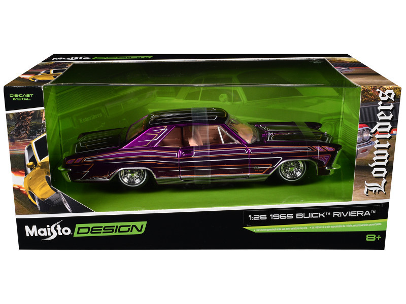 1965 Buick Riviera Lowrider Purple Metallic with Graphics