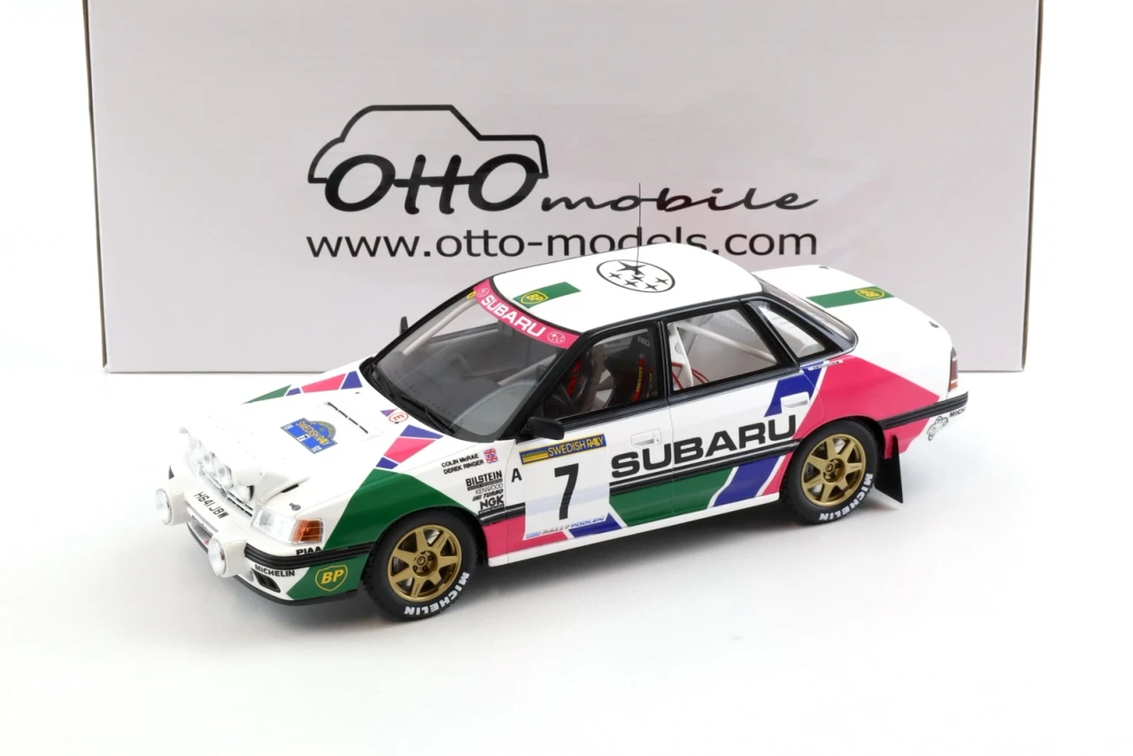 1/18 OTTO 1992 Subaru Legacy RS GR.A C.Mcrae Swedish Rally Car