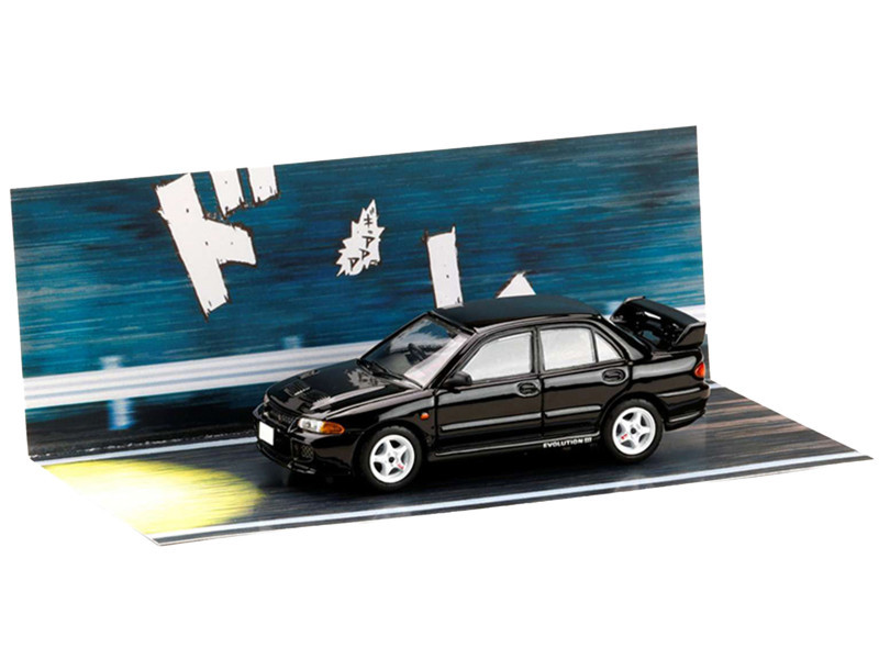 1/64 Hobby Japan Initial D 30th Anniversary Lancer RS Evolution III Kyoichi Sudo vs Ryosuke Takahashi JDM64 Diecast Car Model