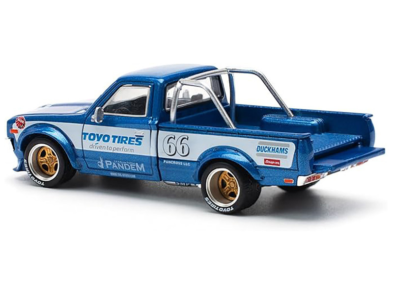 Datsun Pandem 620 Pickup Truck #66 Blue Metallic with White