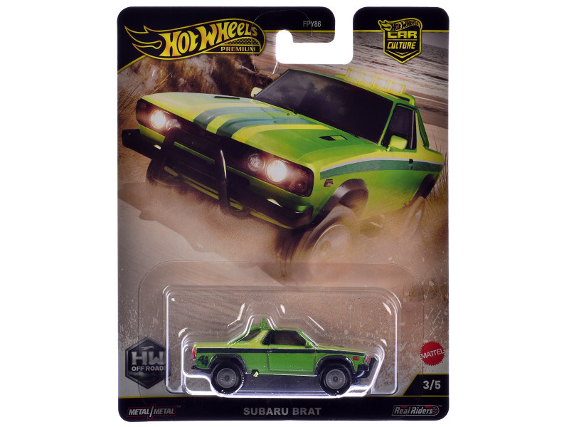 Subaru BRAT Utility Truck Green Metallic with Stripes 