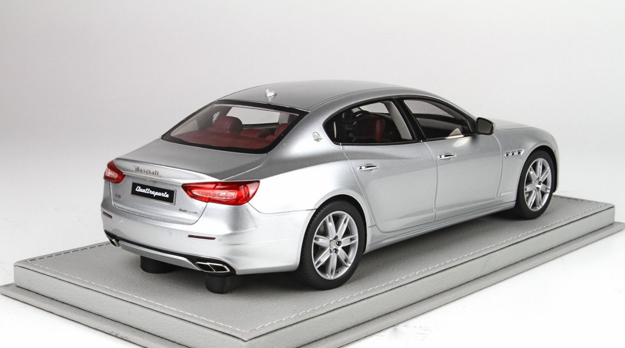 1/18 BBR Quattroporte MY17 Grand Luxury (Silver with Red Interior) Resin Car Model Limited 50 Pieces