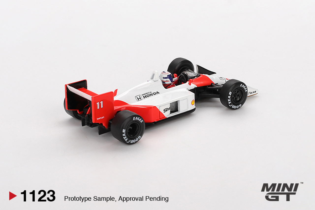 1/64 Mini GT 1988 Formula 1 McLaren MP4/4 #11 Alain Prost 1988 Japanese Grand Prix 2nd Place Diecast Car Model
