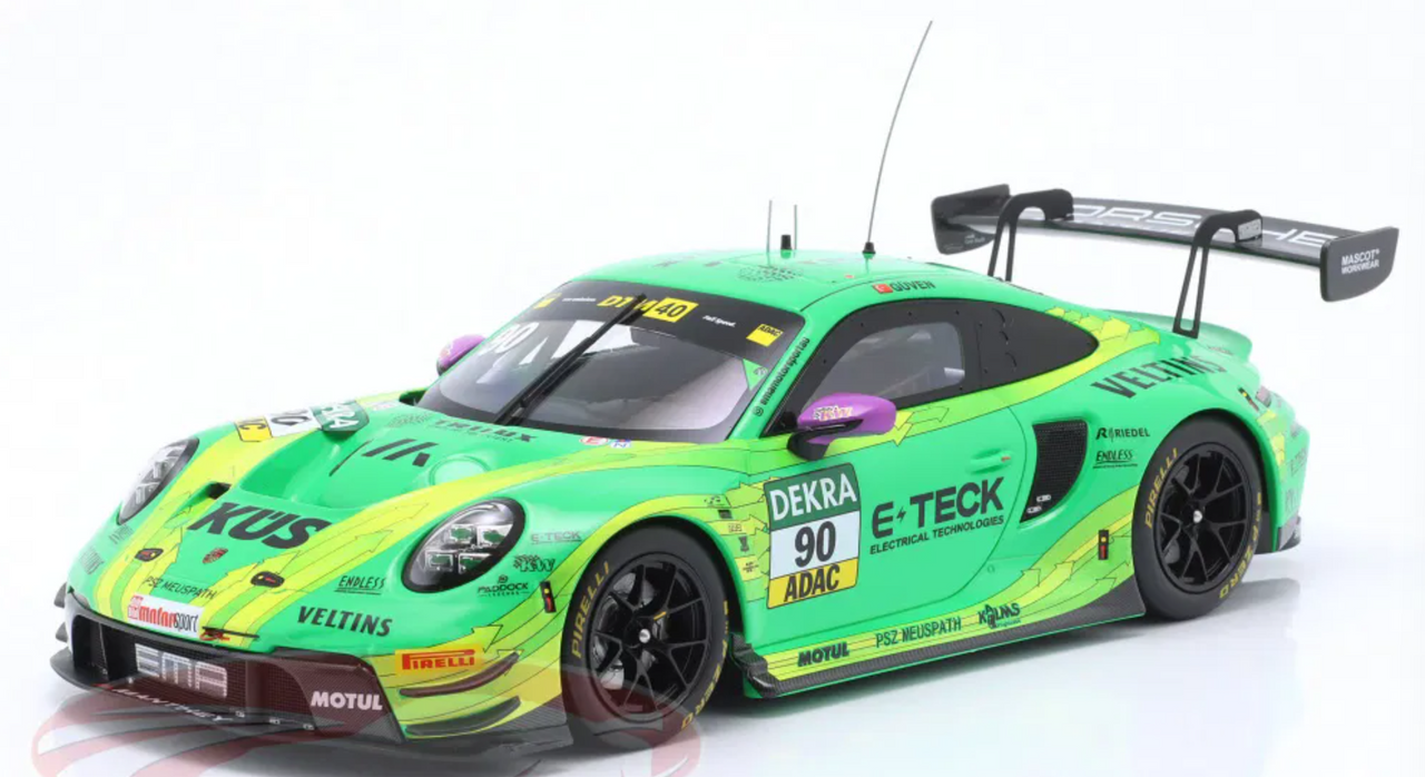 1/18 Ixo 2024 Porsche 911 GT3 R #90 DTM Manthey-Racing Ayhancan Güven Car Model