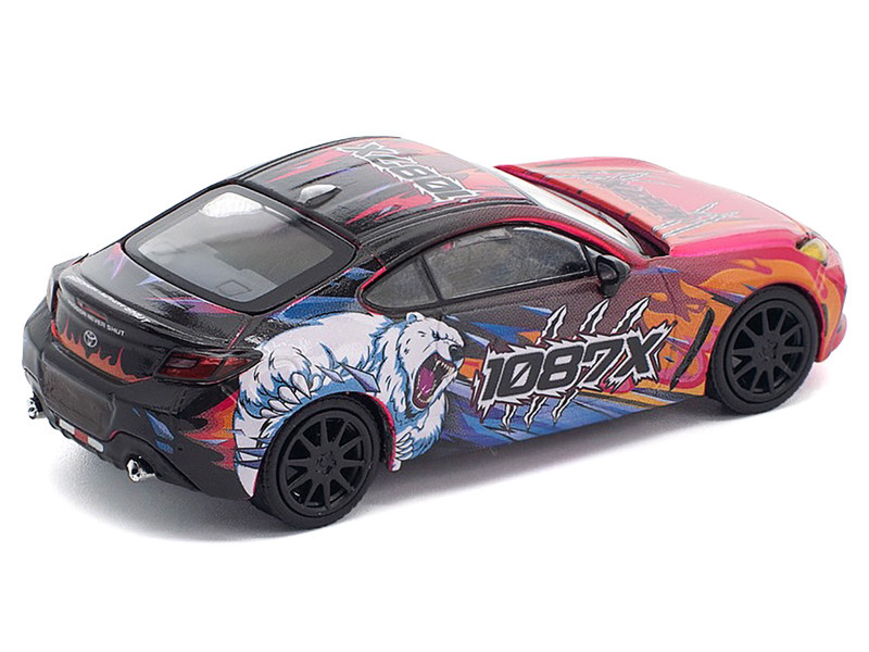 1/64 Poprace Toyota GR86 1087X Cup (Red) Diecast Car Model