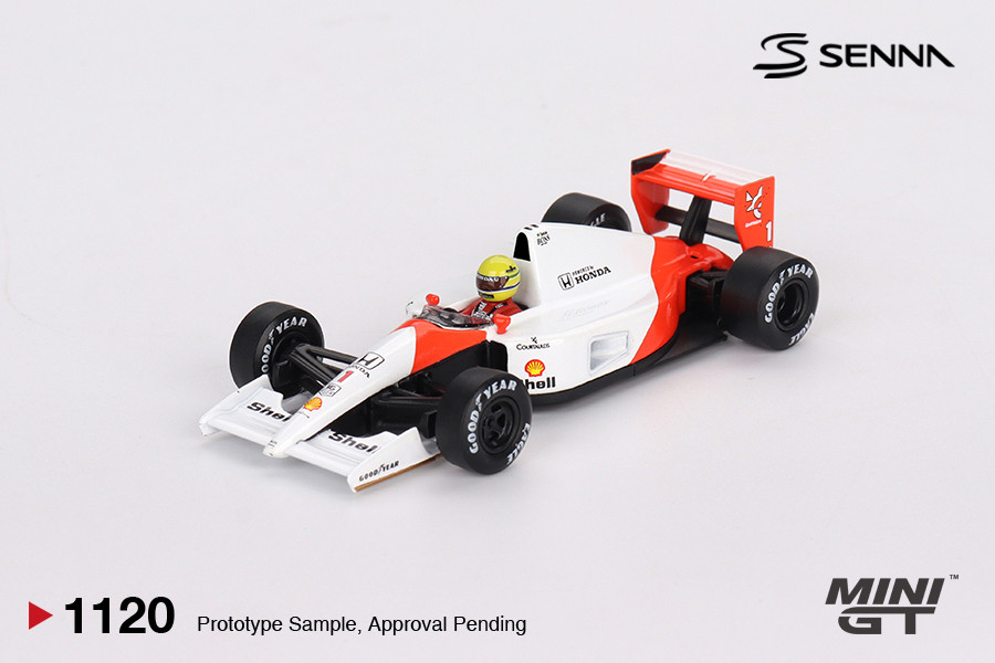 §s§ 1/64 Mini GT 1991 Formula 1 McLaren MP4/6 #1 Ayrton Senna 1991