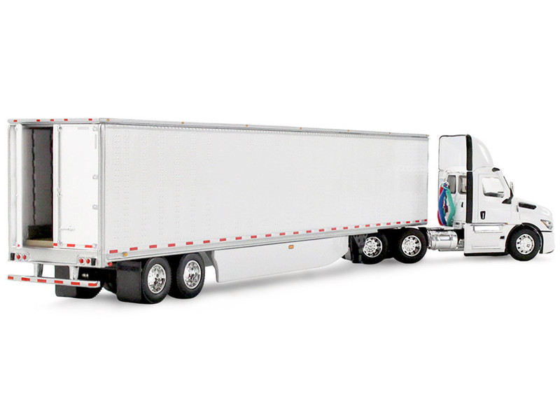 1/64 First Gear Freightliner® Fifth Generation Cascadia® Day Cab & 53’ Utility® Trailer with Skirts (White) Diecast Model