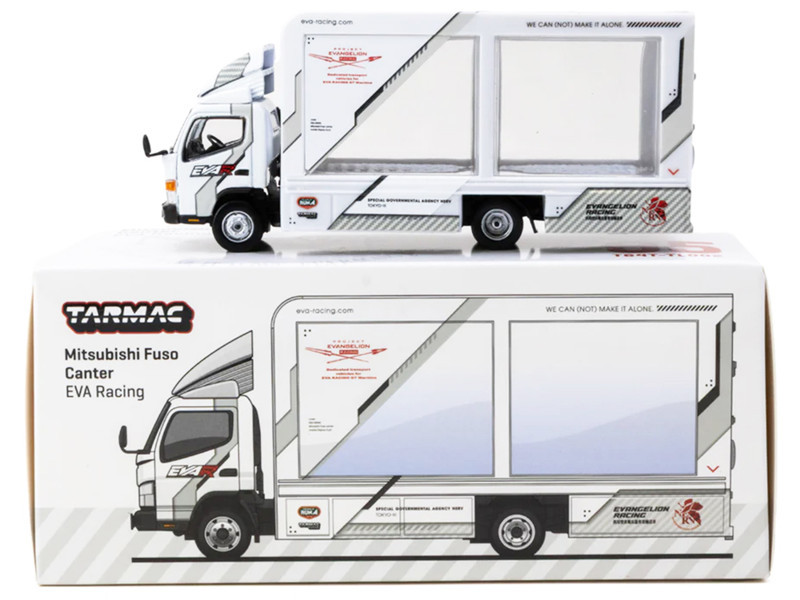 Tarmac Works ふそう Canter Eva Racing 1/64 Tarmac Works Mitsubishi Fuso Canter EVA Racing Diecast Car