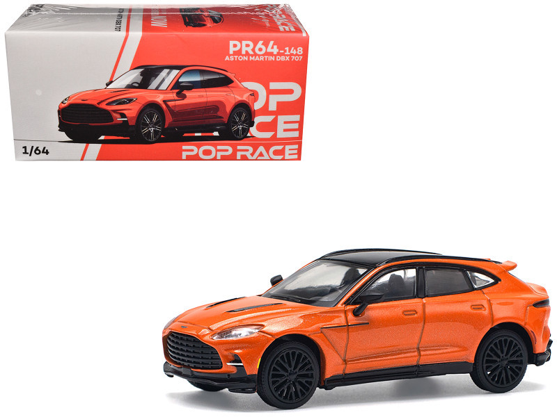 Aston Martin DBX 707 Cosmos Orange Metallic with Black Top 1/64