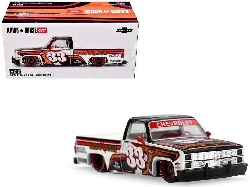 1/64 Kaido House Chevrolet Silverado KAIDO Intimidator V1 #33 Diecast Car Model