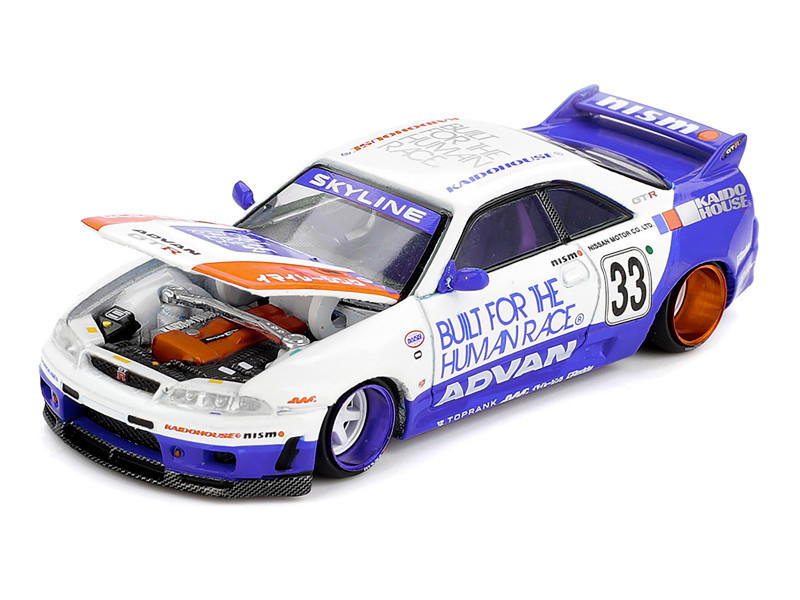 1/64 Kaido House Nissan Skyline GT-R (R33) BFTHR V1 #33 Diecast Car Model