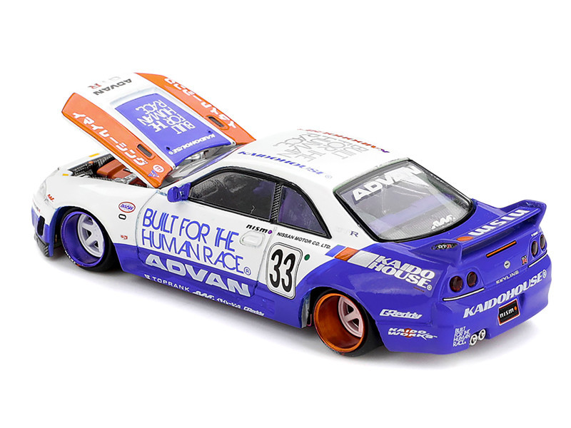 1/64 Kaido House Nissan Skyline GT-R (R33) BFTHR V1 #33 Diecast Car Model