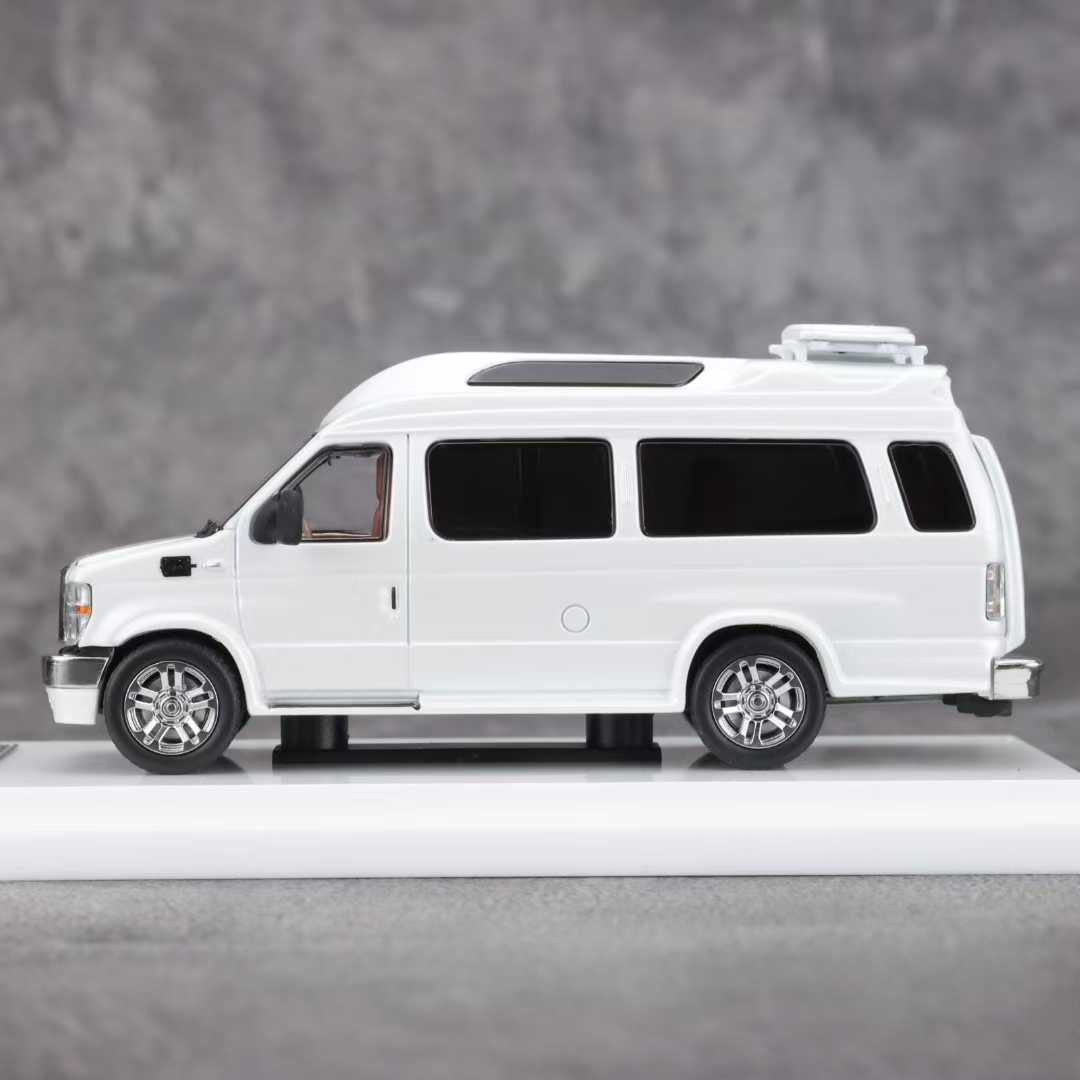 1/64 MK Minitures Ford E350 Van (White) Diecast Car Model