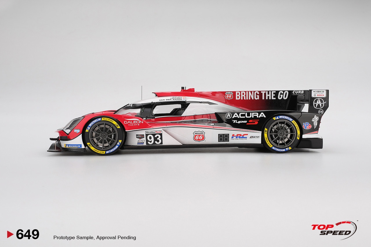 1/18 Top Speed 2025 Acura ARX-06 #93 Acura Meyer Shank Racing 2025 IMSA Sebring 12 Hrs Car Model 1/18 Top Speed 2025 Acura ARX-06 #93 Acura Meyer Shank Racing 2025 IMSA Sebring 12 Hrs Car Model