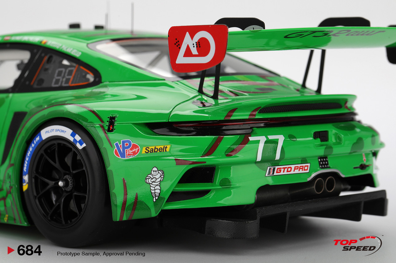 あおと 1/18 Top Speed 2025 Porsche 911 GT3 R (992) #77 AO Racing 2025