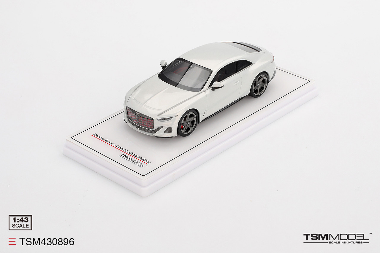 1/43 TSM Bentley Batur Bonneville Pearl White Car Model