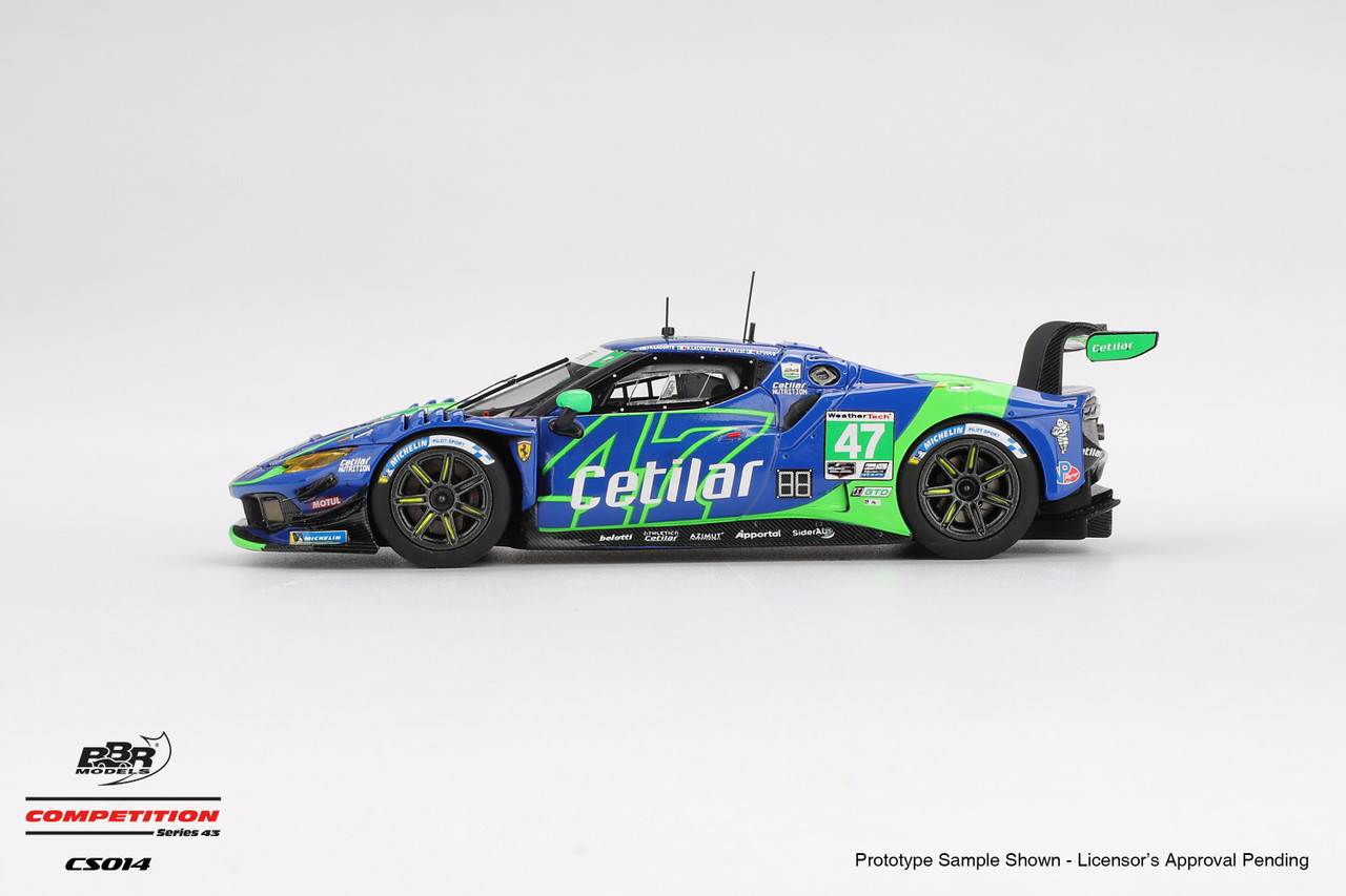 1/43 BBR 2025 Ferrari 296 GT3 #47 CETILAR RACING 2025 IMSA Daytona 24 Hrs Car Model