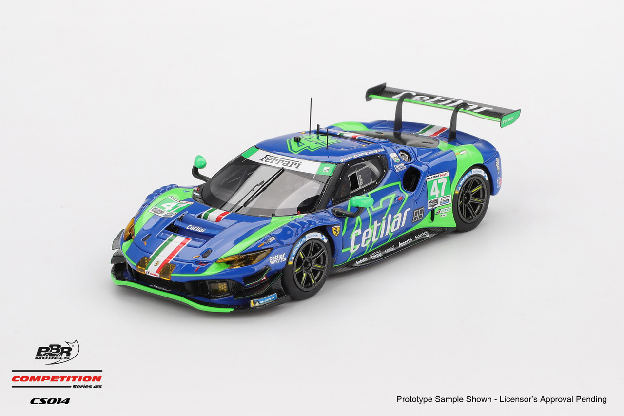 1/43 BBR 2025 Ferrari 296 GT3 #47 CETILAR RACING 2025 IMSA Daytona 24 Hrs Car Model