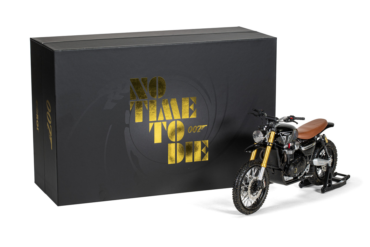 1/12 Corgi Triumph Scrambler 1200XE (Norway) James Bond ‘No Time To Die’ Diecast Model