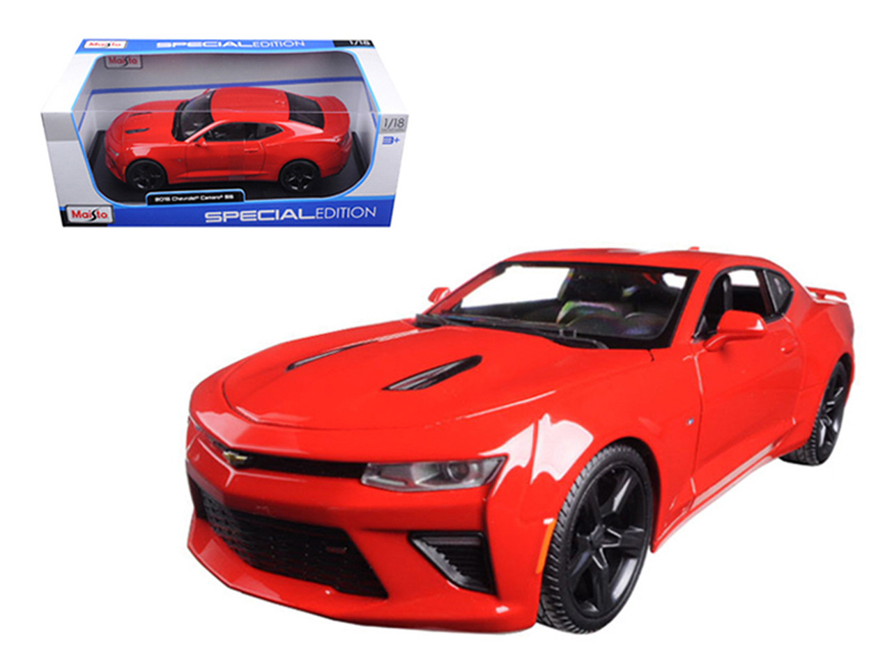 1/18 Maisto 2016 Chevrolet Camaro SS (Red) Diecast Car Model