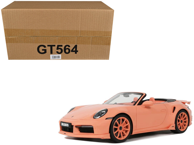 1/18 GT Spirit 2024 Porsche 911 992 Turbo S Brabus 900 Peetch Pink Car Model