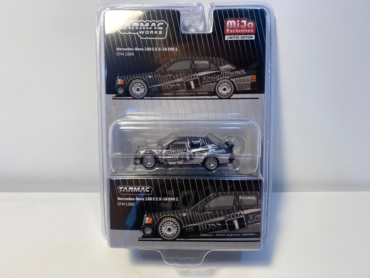 CHASE CAR 1/64 Tarmac Works 1989 Mercedes-Benz 190 E 2.5-16 EVO 1