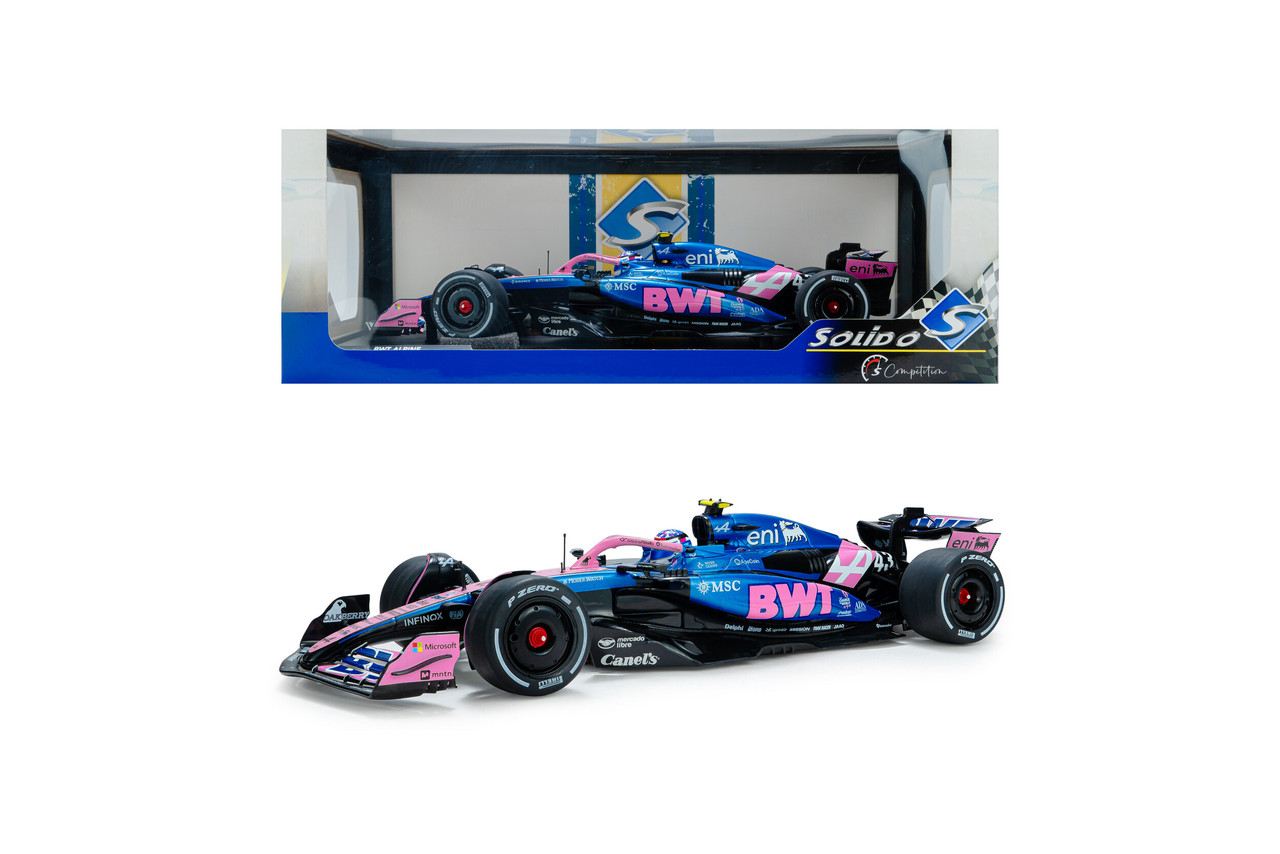 F 1/18 Solido 2025 Formula 1 Canada GP 13th Place Alpine A525 #43
