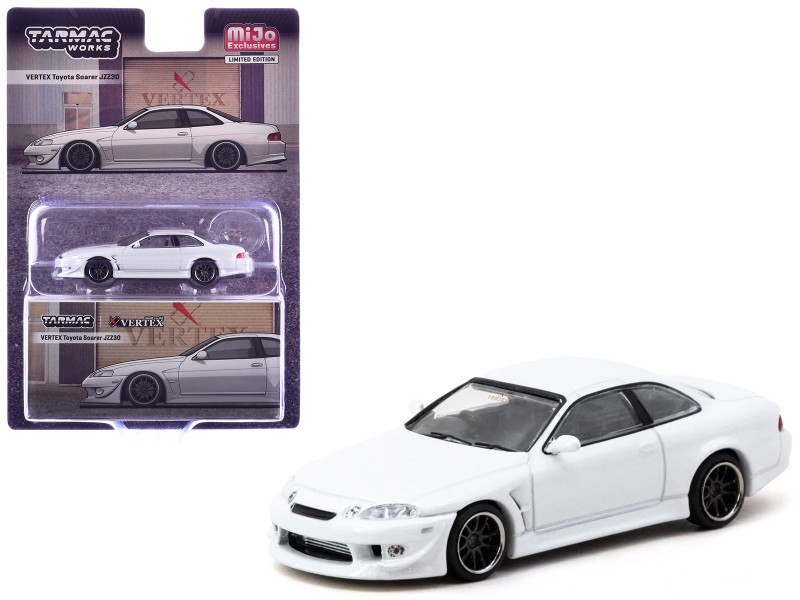 1/64 Tarmac Works VERTEX Toyota Soarer JZZ30 (White) Diecast Car Model