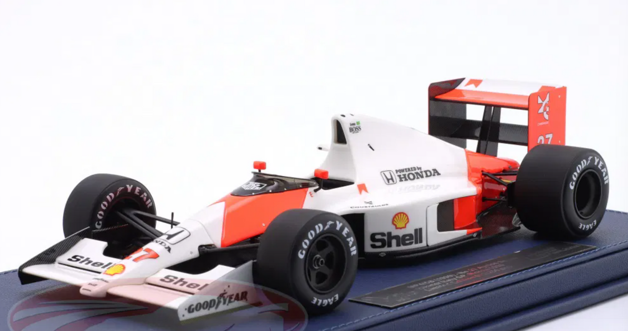 1/18 GP Replicas 1990 Formula 1 Ayrton Senna McLaren MP4/5B #27 Winner Italian GP Formula 1 World Champion Car Model