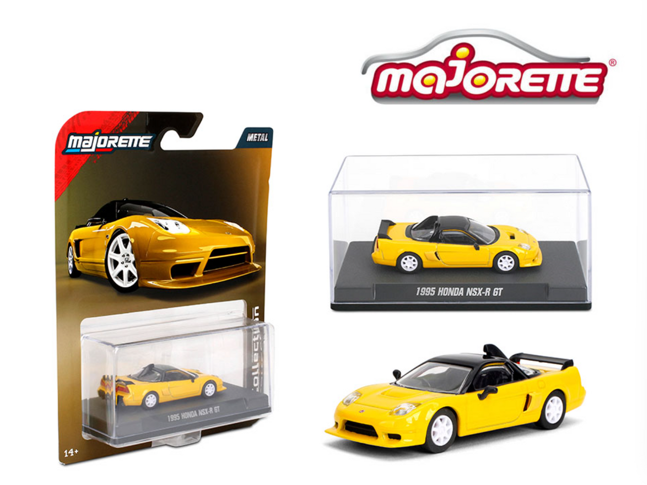 1/64 Majorette 1995 Honda NSX-R GT (Yellow) Diecast Car Model 1/64 Majorette 1995 Honda NSX-R GT (Yellow) Diecast Car Model