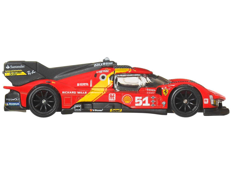 Ferrari 499P #51 Red with Yellow Stripes 