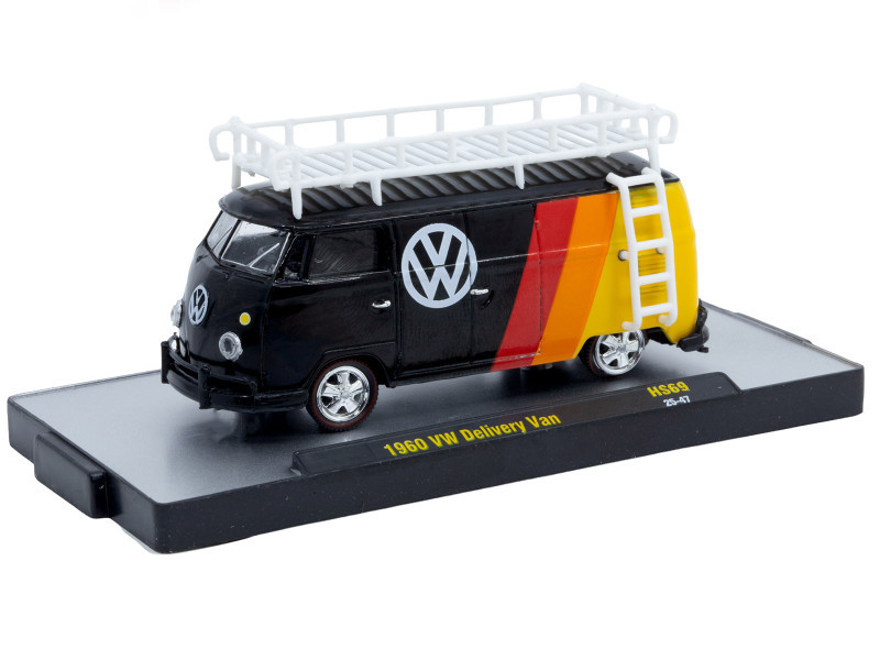 1/64 M2 Machines 1960 Volkswagen Delivery Van (Black) Diecast Car Model