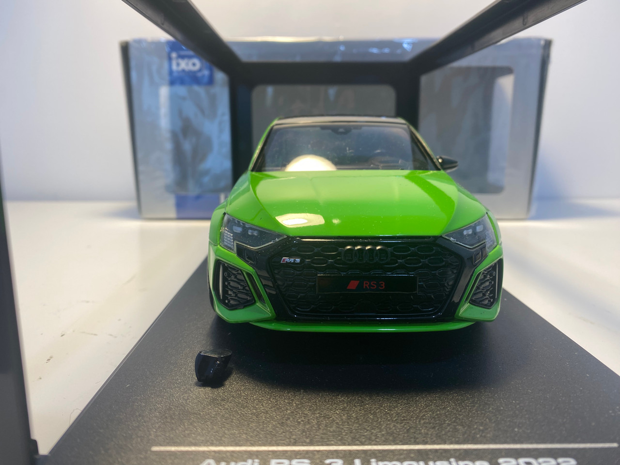DAMAGED AS-IS 1/18 Ixo 2022 Audi RS3 (8Y) Limousine (Green) Car Model