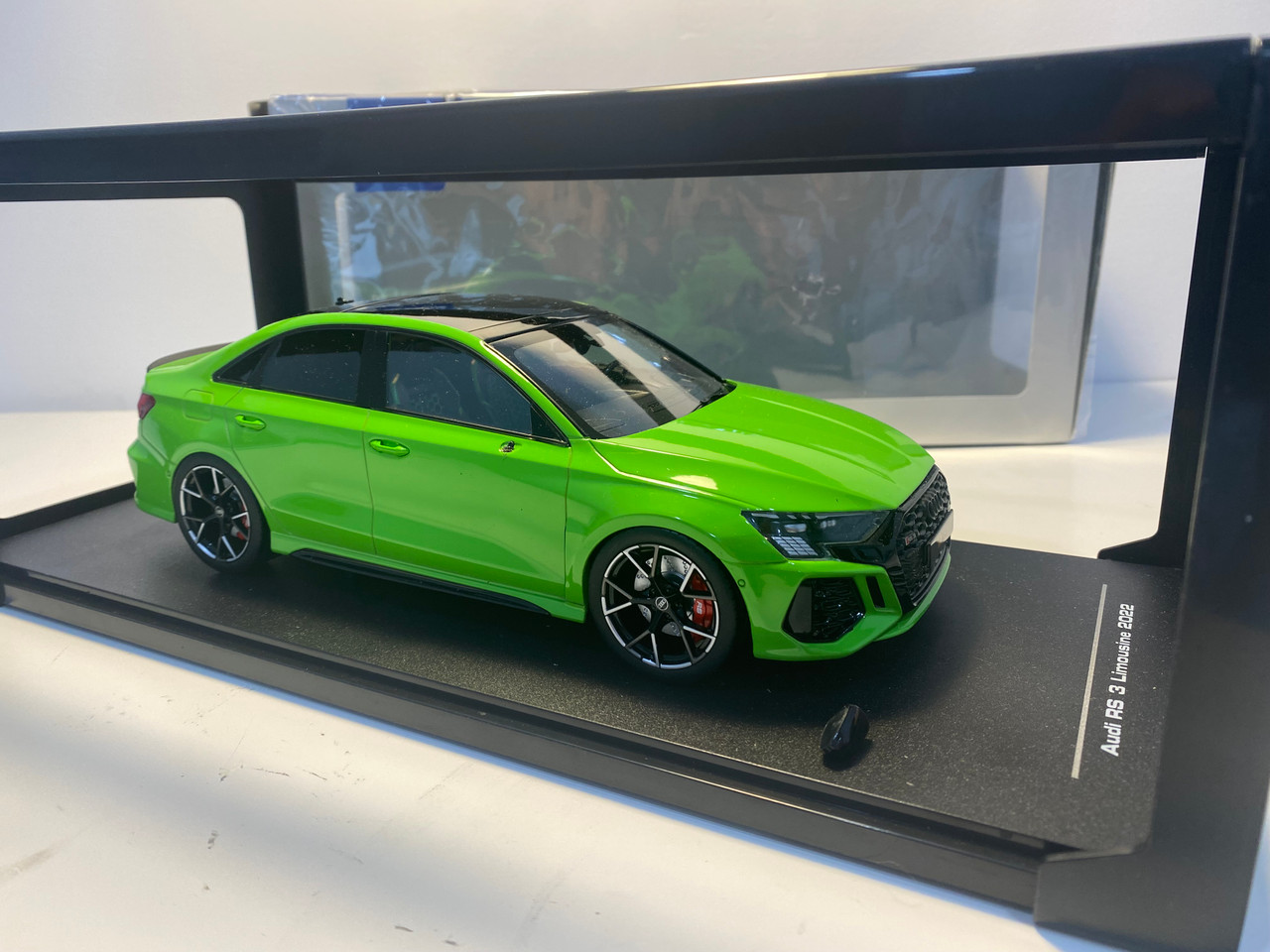 DAMAGED AS-IS 1/18 Ixo 2022 Audi RS3 (8Y) Limousine (Green) Car Model