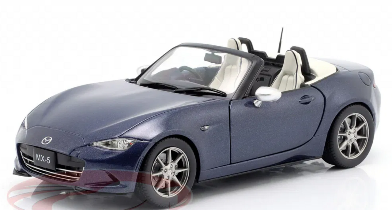 1/24 WhiteBox 2019 Mazda MX-5 Roadster (Dark Blue Metallic) Diecast Car Model