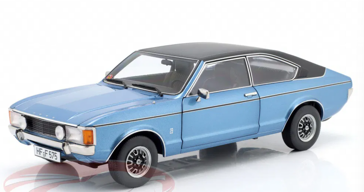 1/18 Touring 1975 Ford Granada L Coupe Series 2 (Blue Metallic) Diecast Car Model