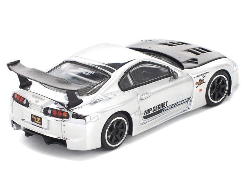 1/64 Poprace Toyota Top Secret GT300 Supra (Silver) Diecast Car