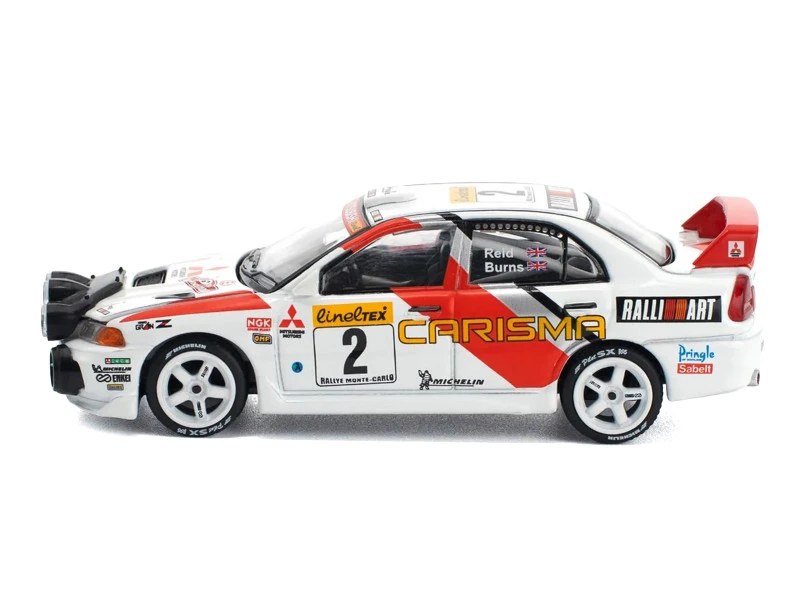 1/64 Poprace 1998 Mitsubishi Lancer Evolution IV Monte Carlo Rally Diecast Car Model