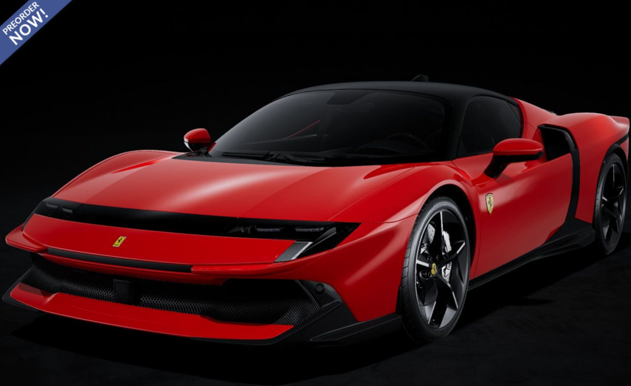 1/18 BBR Ferrari 849 Testarossa (Rosso Fiammante Red Press Version) Car Model