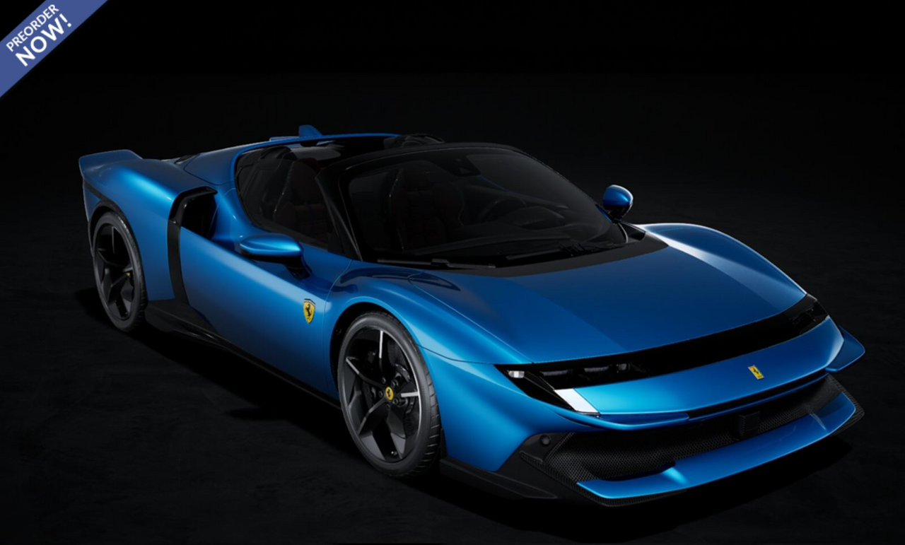 1/43 BBR Ferrari 849 Testarossa Spider (Blu Corsa Blue) Car Model