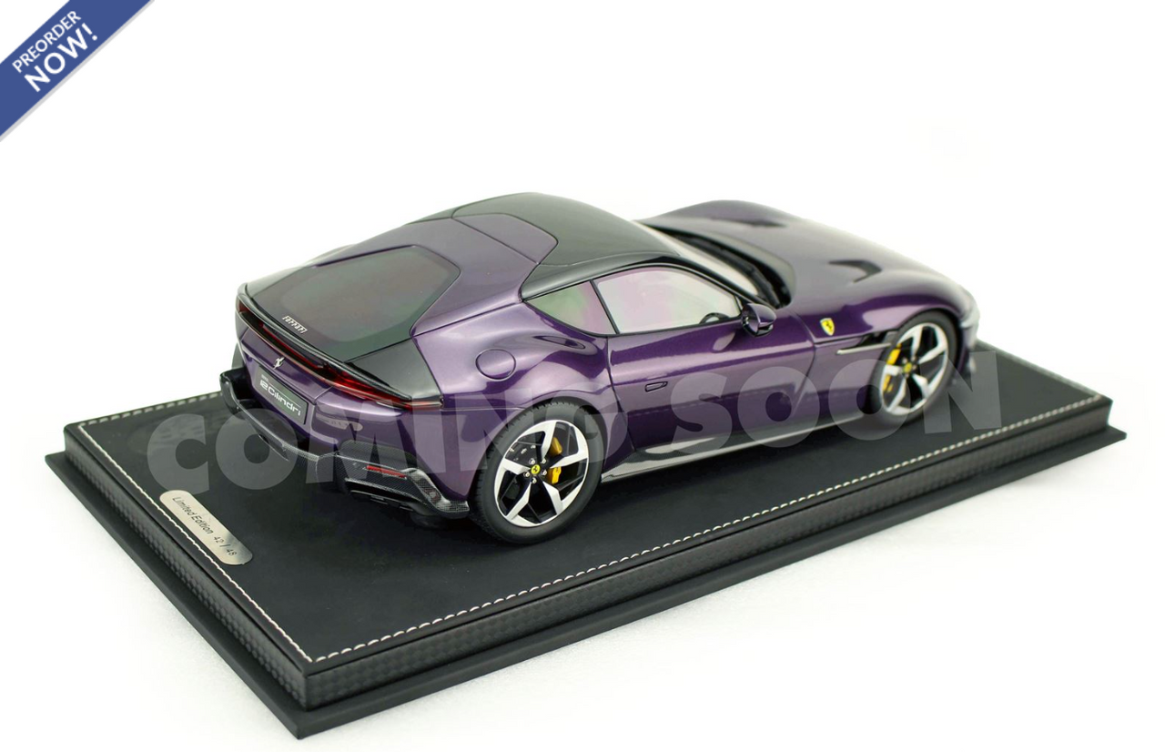 1/18 BBR Ferrari 12Cilindri Coupe (Purple Hong Kong) Car Model Limited 48 Pieces