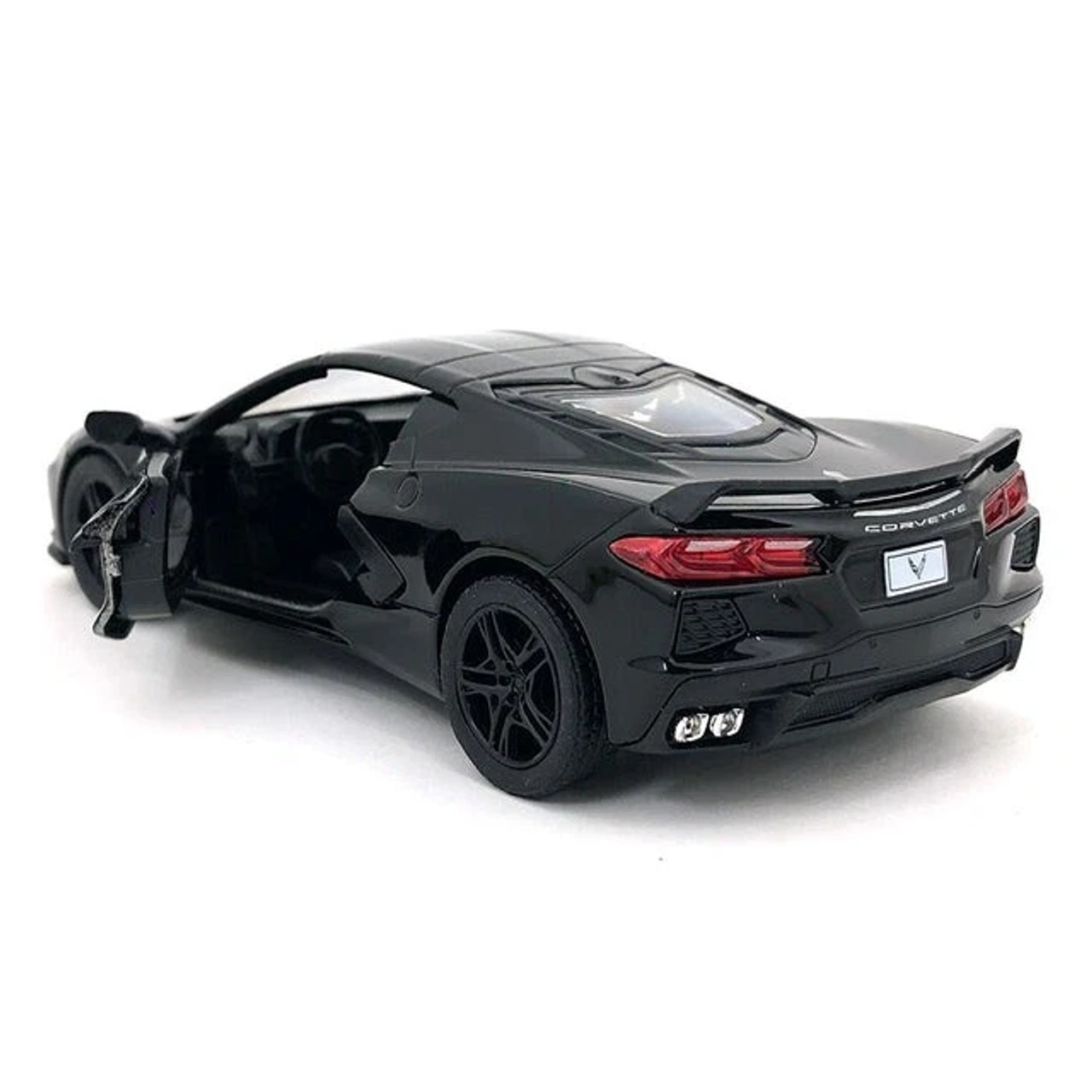 1/36 Kinsmart 2021 Chevrolet Corvette C8 5″ (Black) Diecast Car Model (new no retail box)