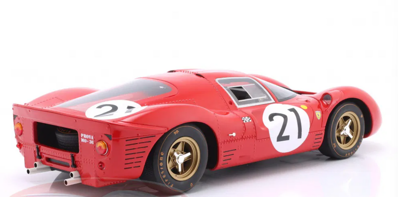 1/12 Werk83 1967 Ferrari 330 P4 #21 24h LeMans SpA Ferrari SEFAC Ludovico Scarfiotti, Mike Parkes Diecast Car Model 1/12 Werk83 1967 Ferrari 330 P4 #21 24h LeMans SpA Ferrari SEFAC Ludovico Scarfiotti, Mike Parkes Diecast Car Model