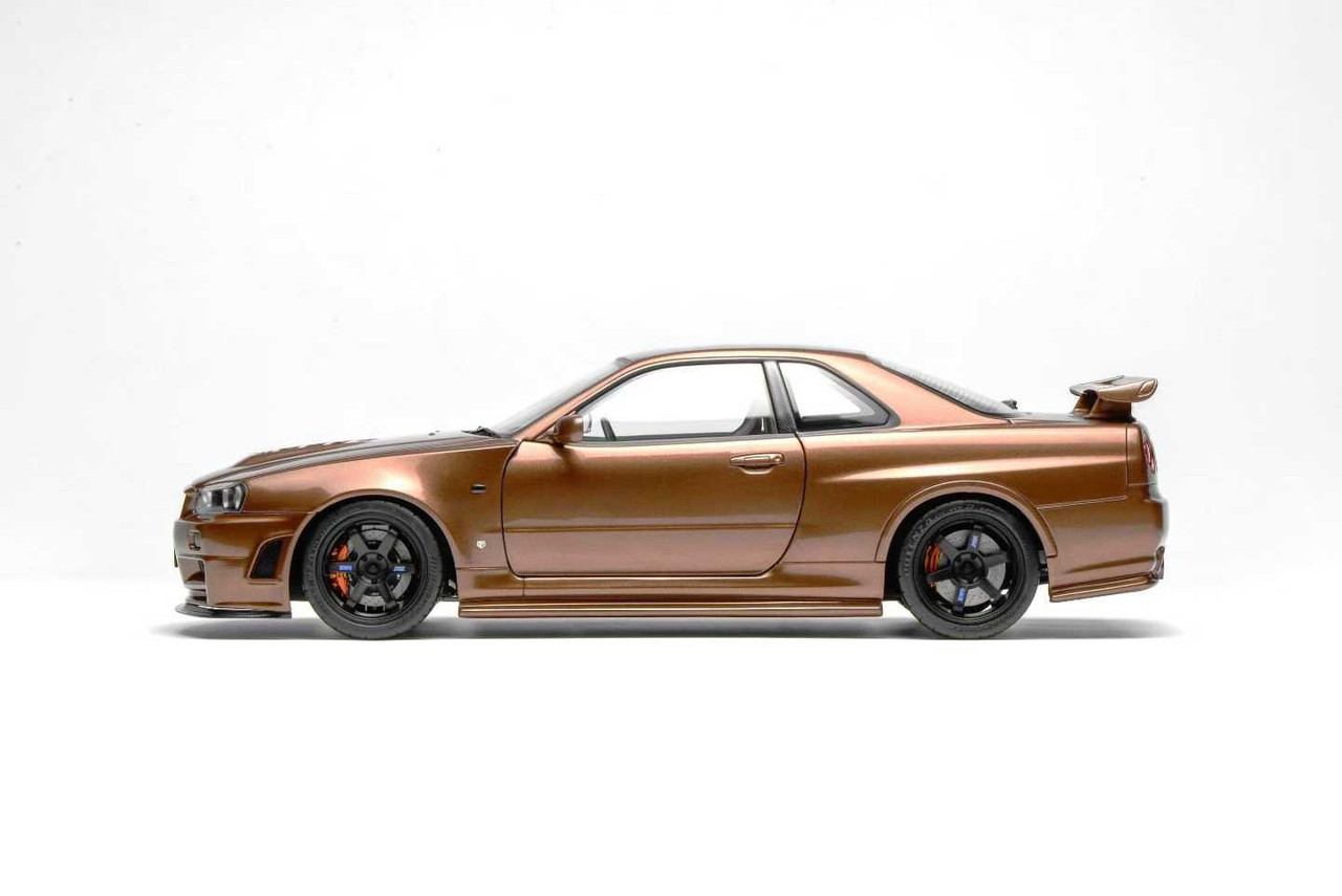 1/18 Motorhelix Nissan Skyline GT-R GTR R34 (Bronze Brown) Diecast